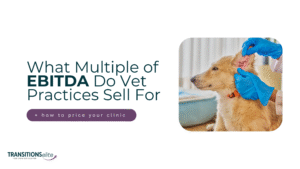 Blog cover for what multiple of EBITDA do vet practices sell for.