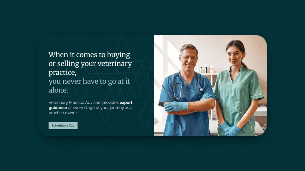 Screenshot of Veterinary Practice Advisors (VPA)’s homepage.