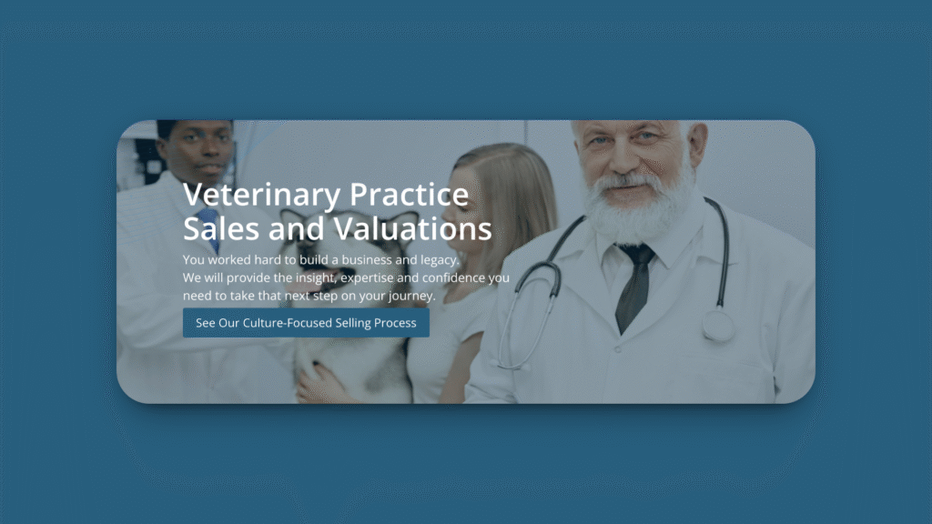 Screenshot of Legacy Veterinary Advisors’s homepage.