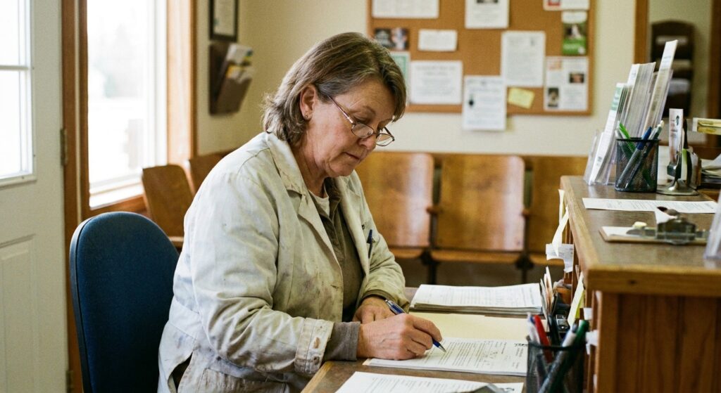 Veterinarian reviewing an acquisition offer for their practice