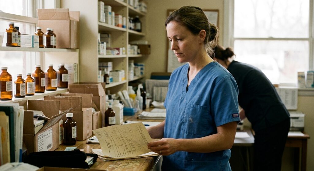 Veterinarian reviewing an acquisition offer for their practice