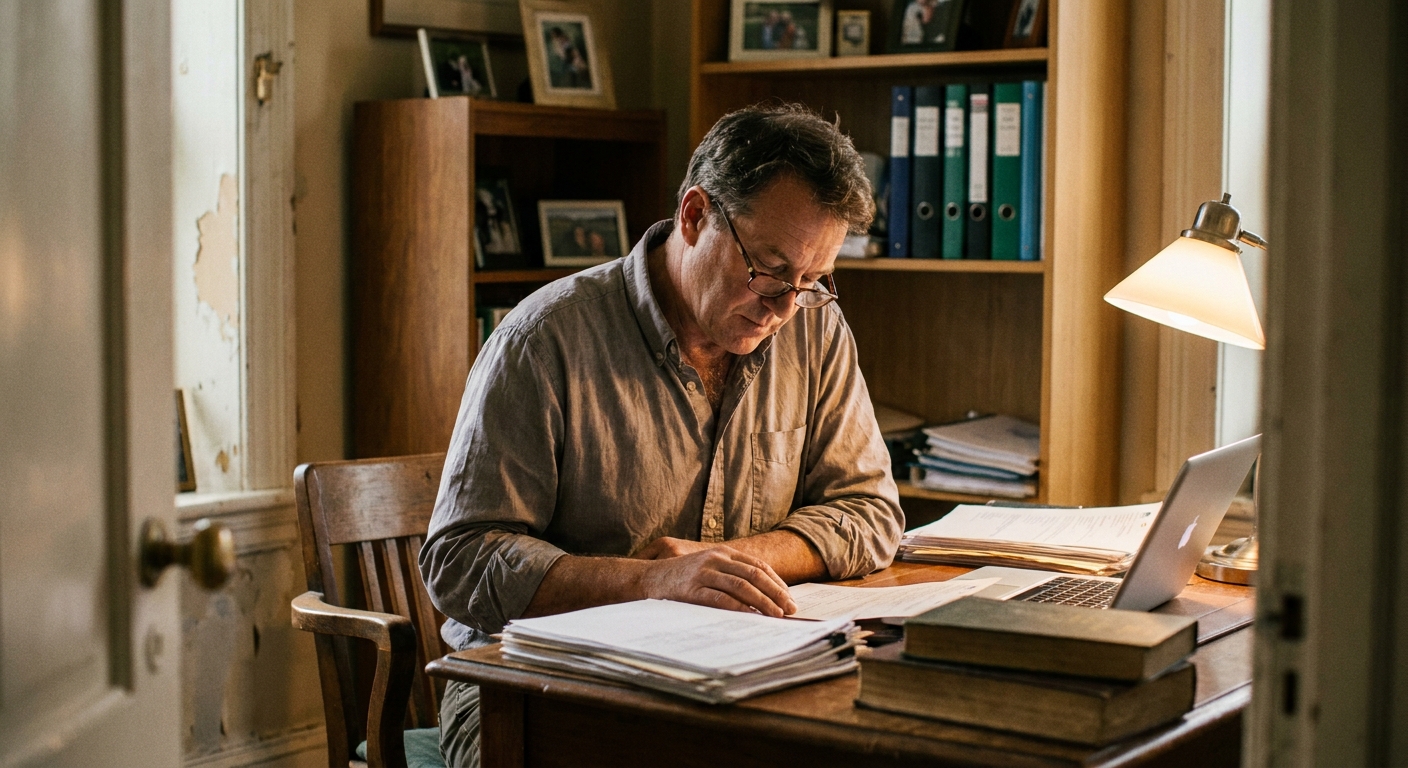 Veterinarian reviewing an acquisition offer for their practice