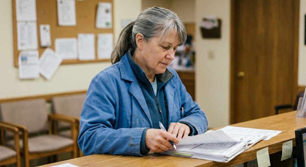 Veterinarian reviewing an acquisition offer for their practice