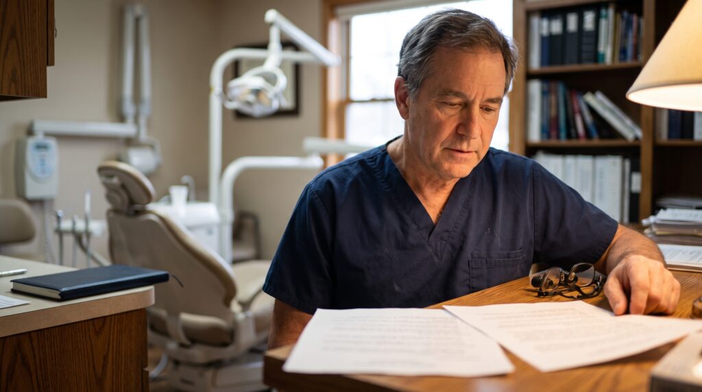 Dental Practice Broker or Sell-Side Advisor: Which Do You Need in 2026? - dental practice office scene