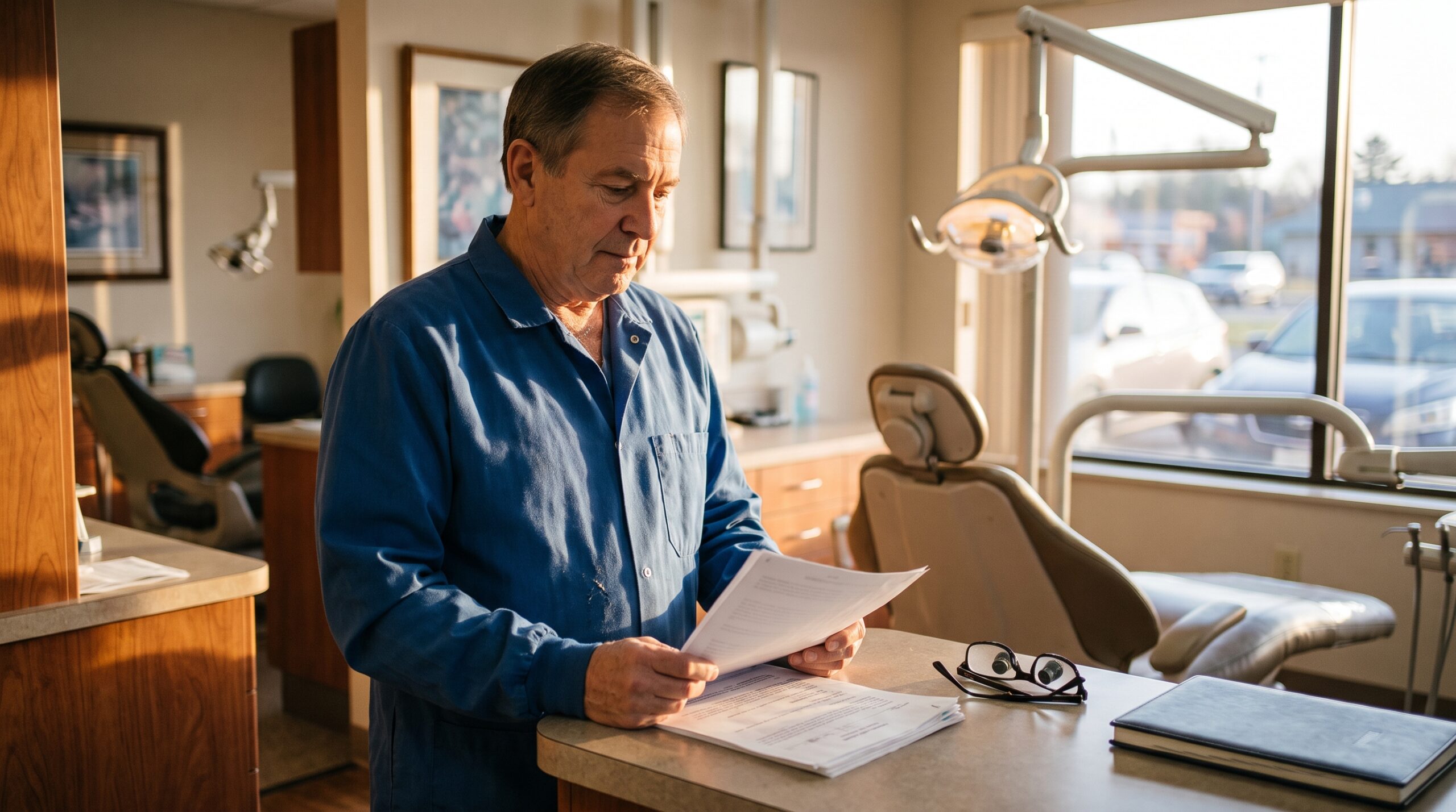 Your Dental Office Real Estate: Sell It or Keep It in 2026? - dental practice office scene
